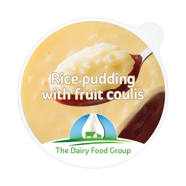 Rice pudding with fruit sauce Rice pudding with fruit sauce